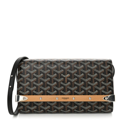 Goyard Goyardine Monte Carlo Bois Clutch With Strap Black 1 of 9