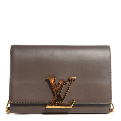 Louis Vuitton Calfskin Chain Louise GM Granit 1 of 7