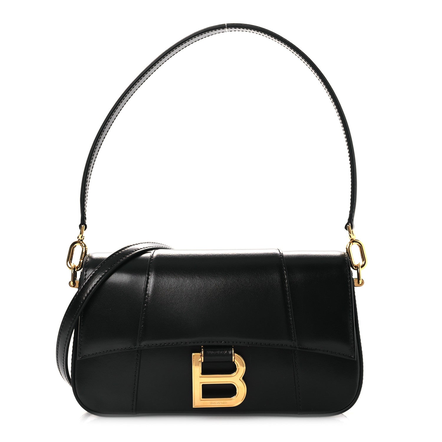 Balenciaga Natural Smooth Calfskin Small Hourglass Sling Bag Black 1 of 10