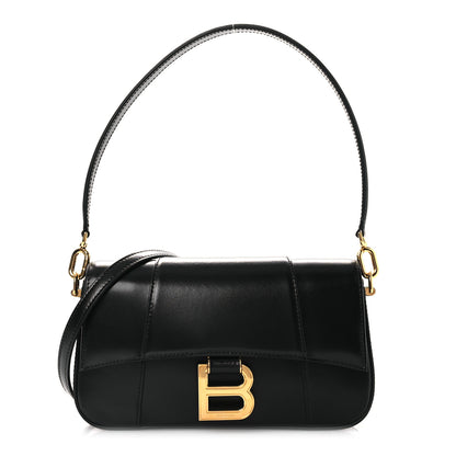 Balenciaga Natural Smooth Calfskin Small Hourglass Sling Bag Black 1 of 10