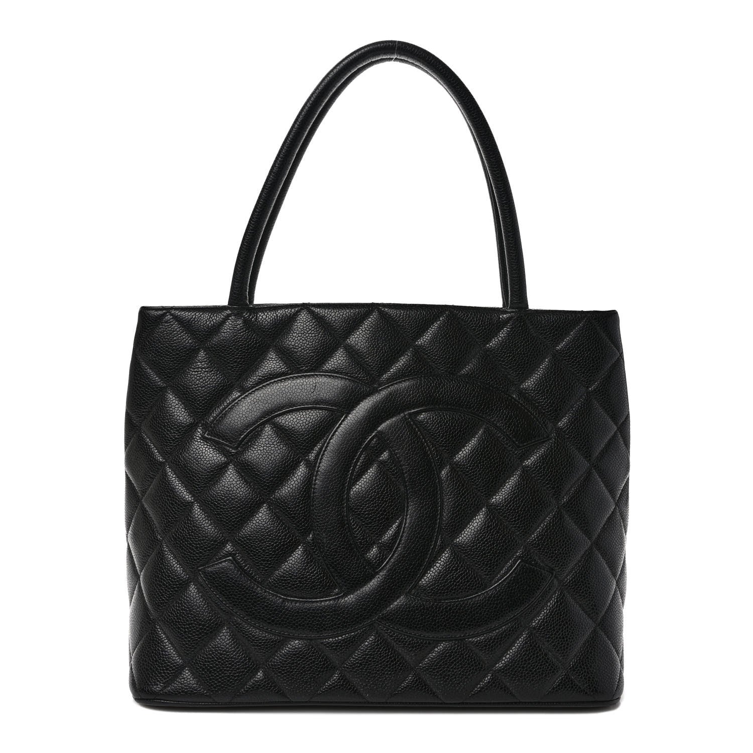Chanel Caviar Quilted Medallion Tote Black 1 of 10