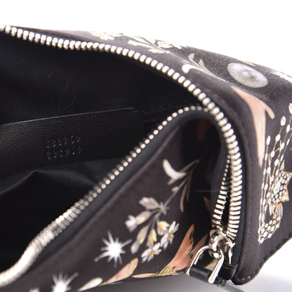 Alexander McQueen Silk Nocturnal De Manta Clutch Black Multicolor 7 of 10