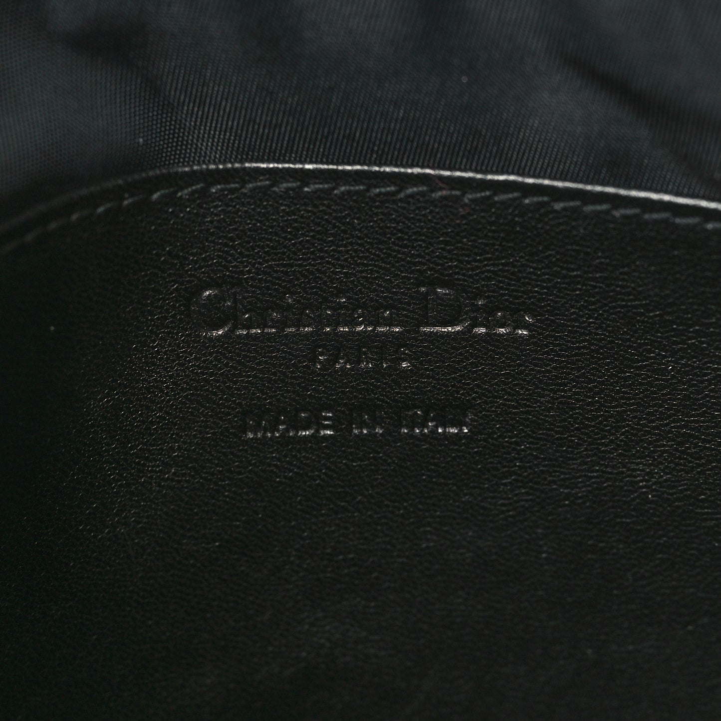 Lambskin Cannage Lady Dior Pochette Black
