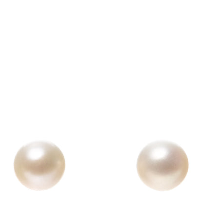 Tiffany Sterling Silver Freshwater Pearl 8-9mm Ziegfeld Earrings 1 of 5
