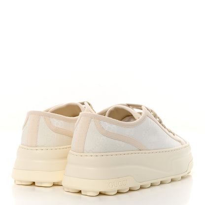 Gucci GG Monogram Womens 1977 Tennis Platform 52mm Sneakers 37.5 Great White Mystic White 4 of 8