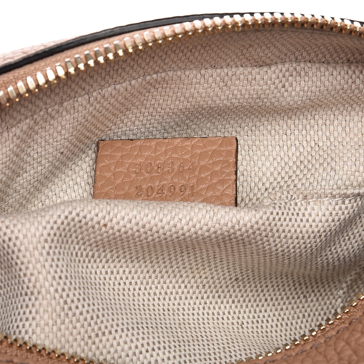 Pebbled Calfskin Small Soho Disco Bag Rose Beige