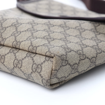 Gucci GG Plus Monogram Small Flap Messenger Bag Beige Dark Brown 9 of 13