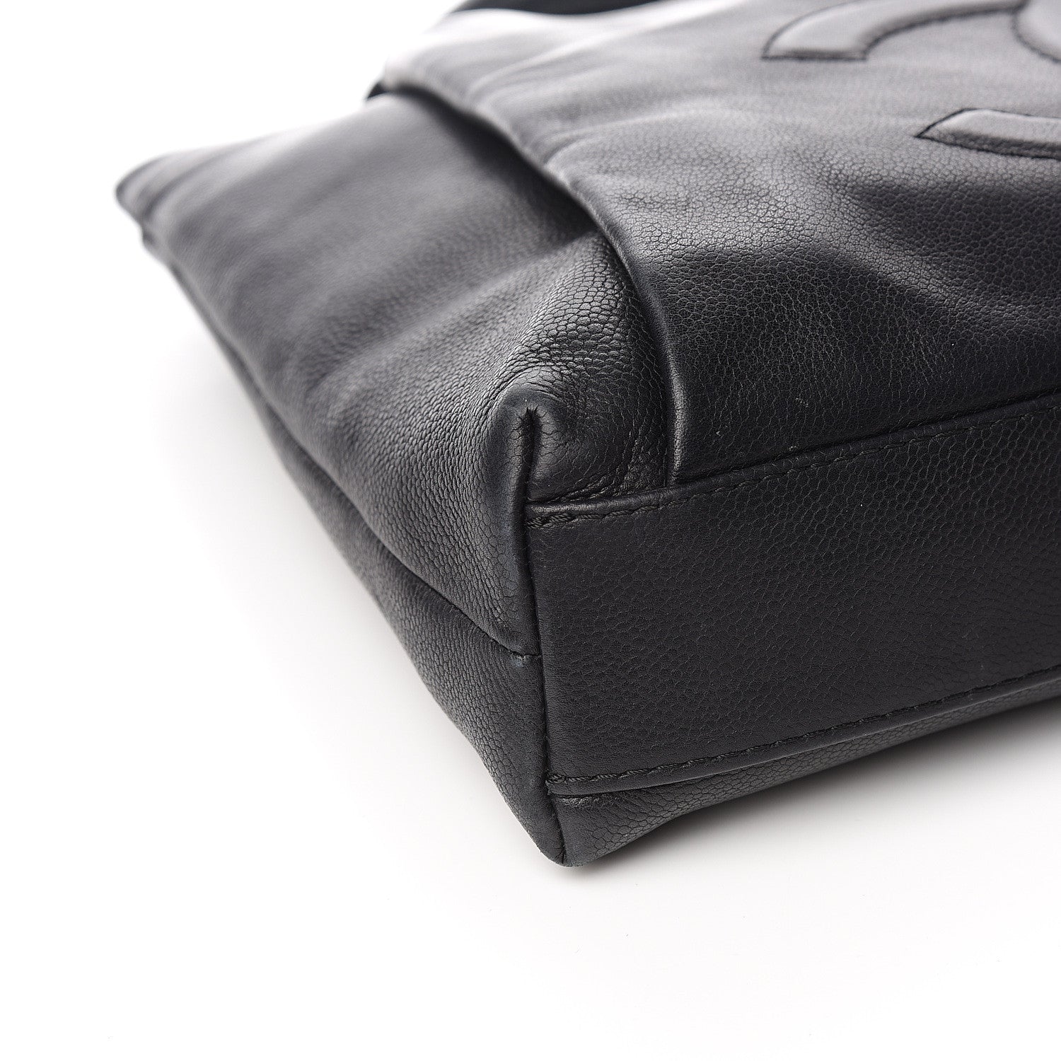 Chanel Caviar Large CC Tuck Tote Black 8 of 10