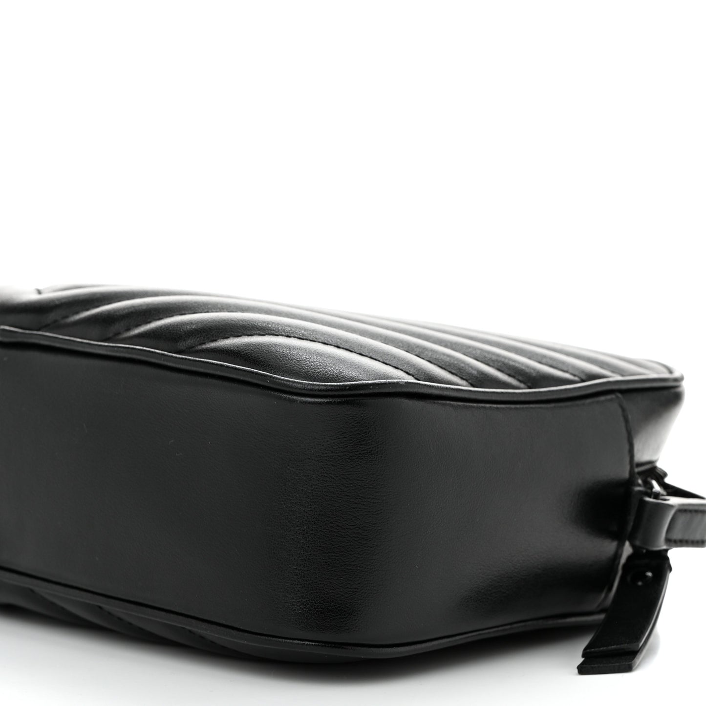 Calfskin Matelasse Monogram Monochrome Lou Camera Bag Black