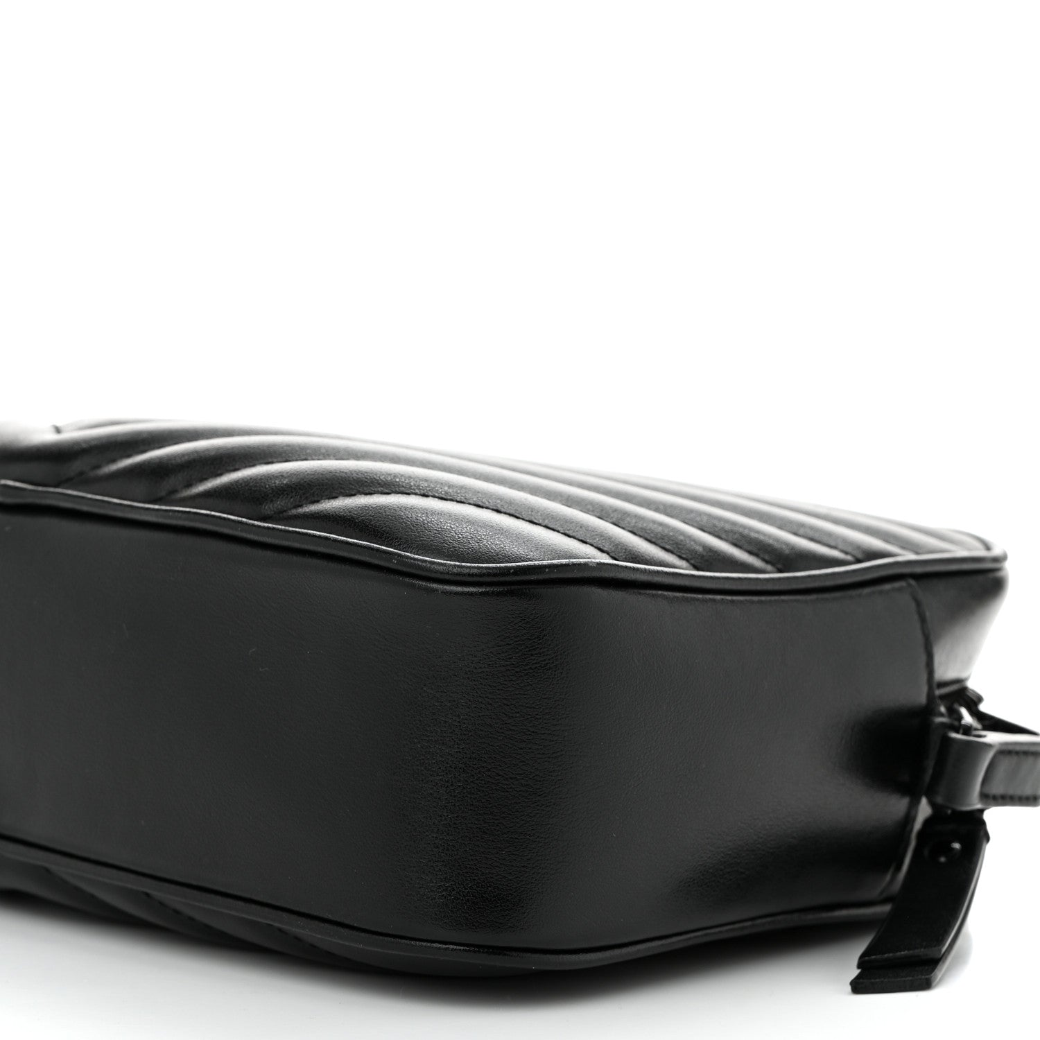 Saint Laurent Calfskin Matelasse Monogram Monochrome Lou Camera Bag Black 10 of 10