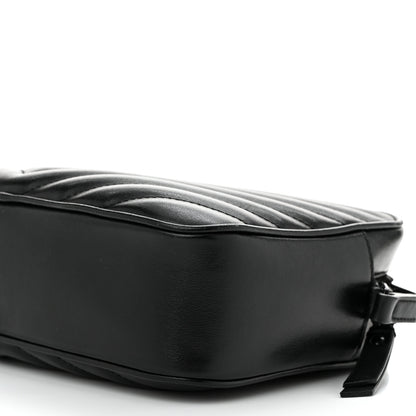 Saint Laurent Calfskin Matelasse Monogram Monochrome Lou Camera Bag Black 10 of 10