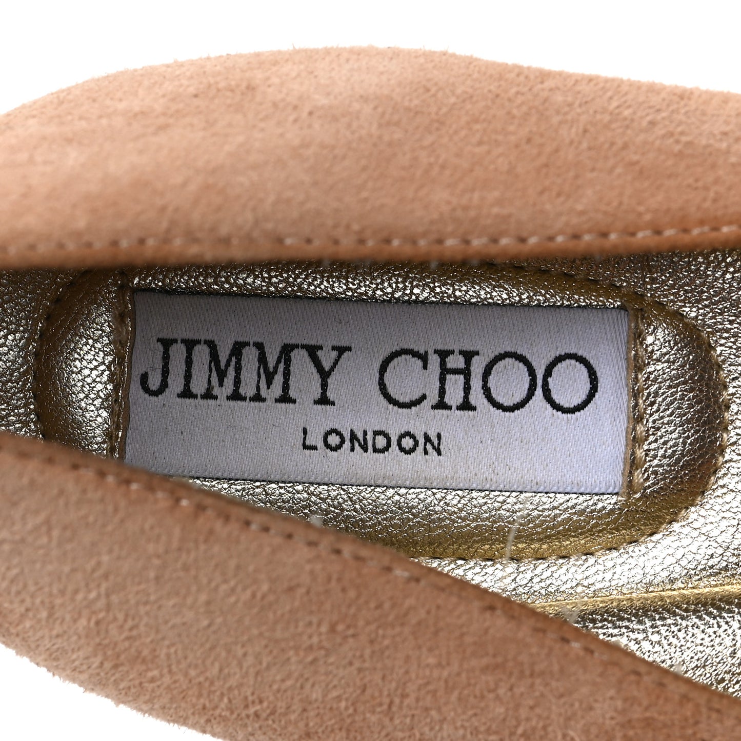 Suede Metallic Ballet Flats 37 Pink
