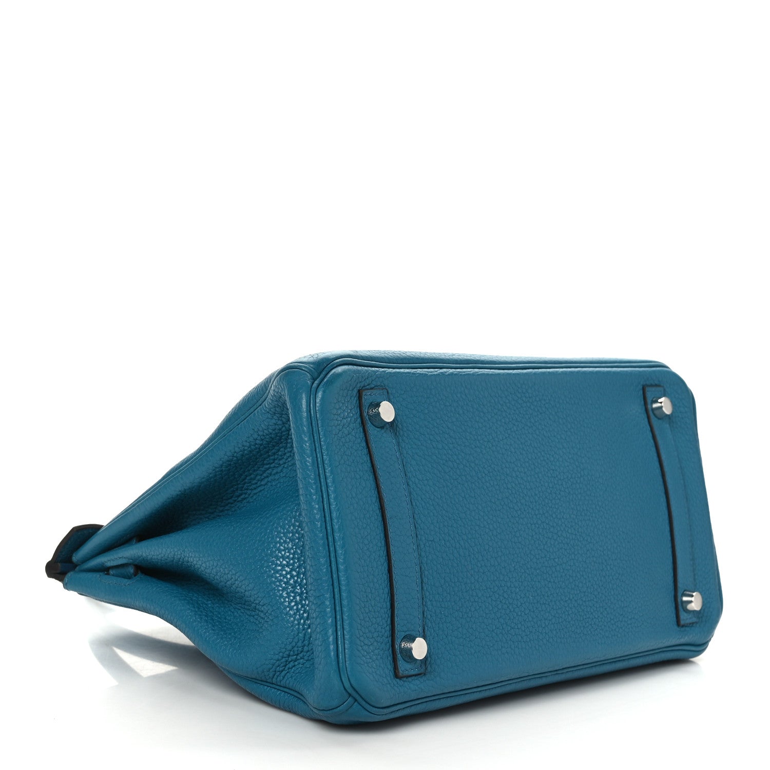 Hermes Taurillon Clemence Birkin 30 Bleu Izmir 4 of 12