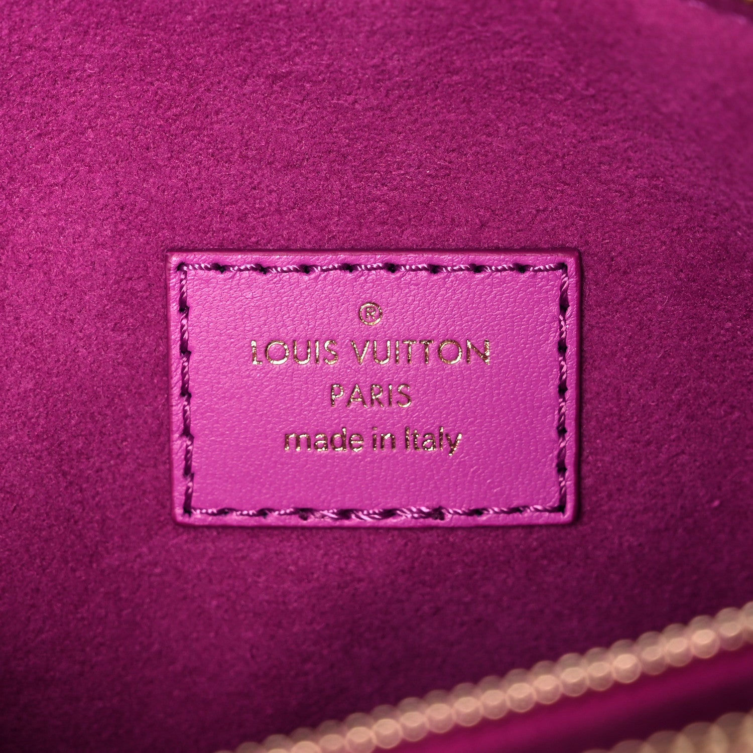 Louis Vuitton Lambskin Embossed Monogram Coussin BB Orchid 6 of 9