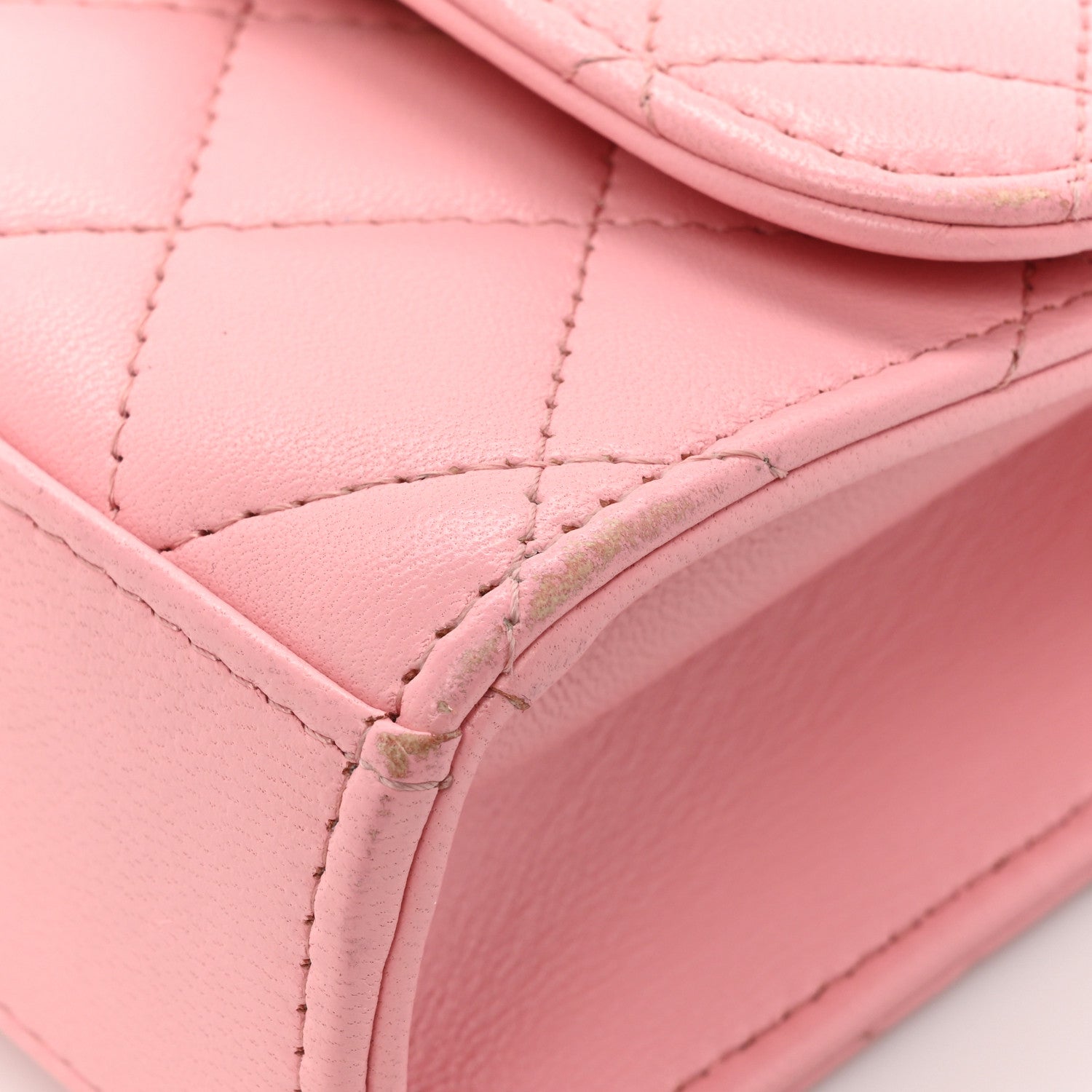 Chanel Lambskin Quilted Mini Trendy CC Clutch With Chain Pink 12 of 18