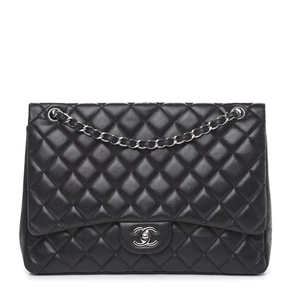 Chanel Lambskin Quilted Maxi Single Flap Black 1 of 20
