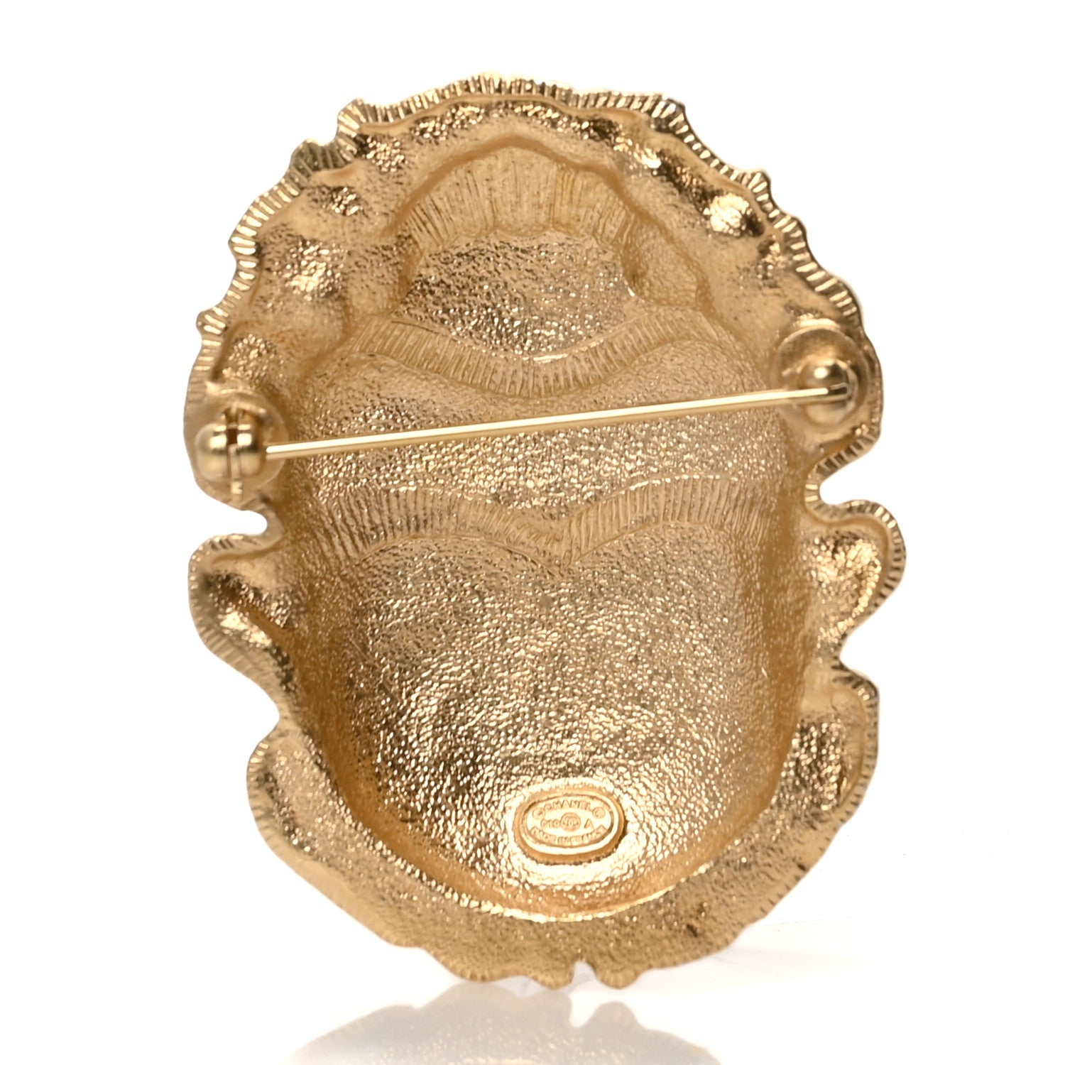 Chanel Metal Beetle Brooch Gold 3 of 4