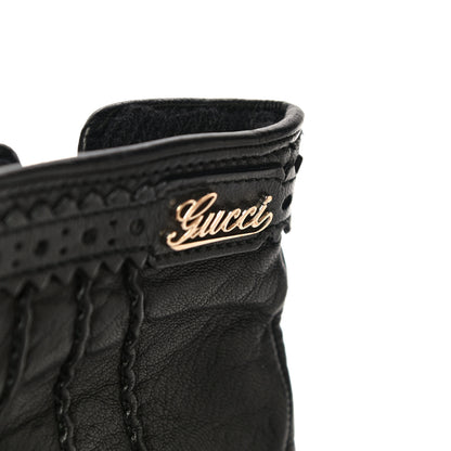 Gucci Donna Nappa Gloves 7.5 Black 8 of 13