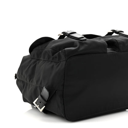 Prada Tessuto Nylon Saffiano Medium Backpack Black 11 of 12