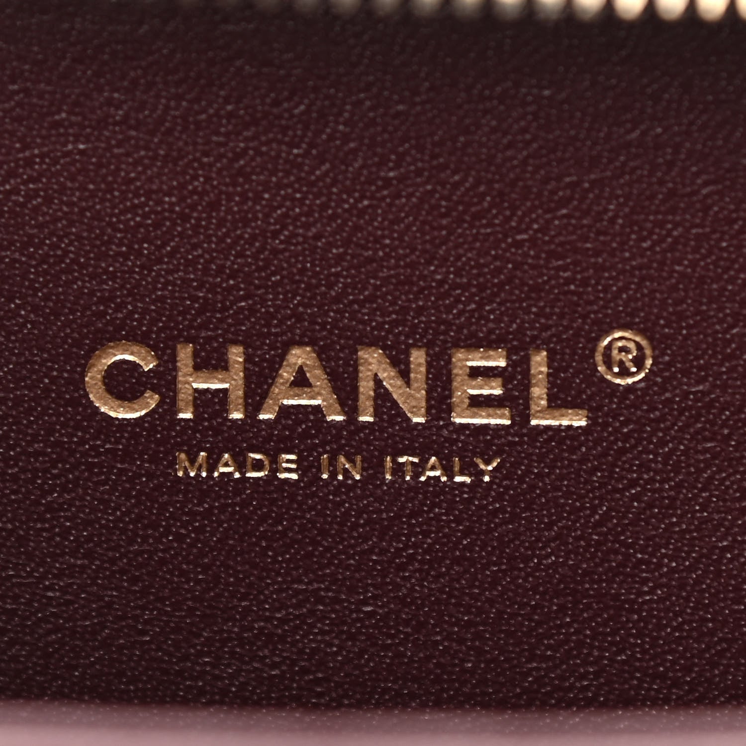 Chanel Caviar Quilted Small CC Filigree Vanity Case Burgundy 6 of 11