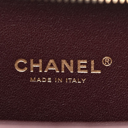 Chanel Caviar Quilted Small CC Filigree Vanity Case Burgundy 6 of 11