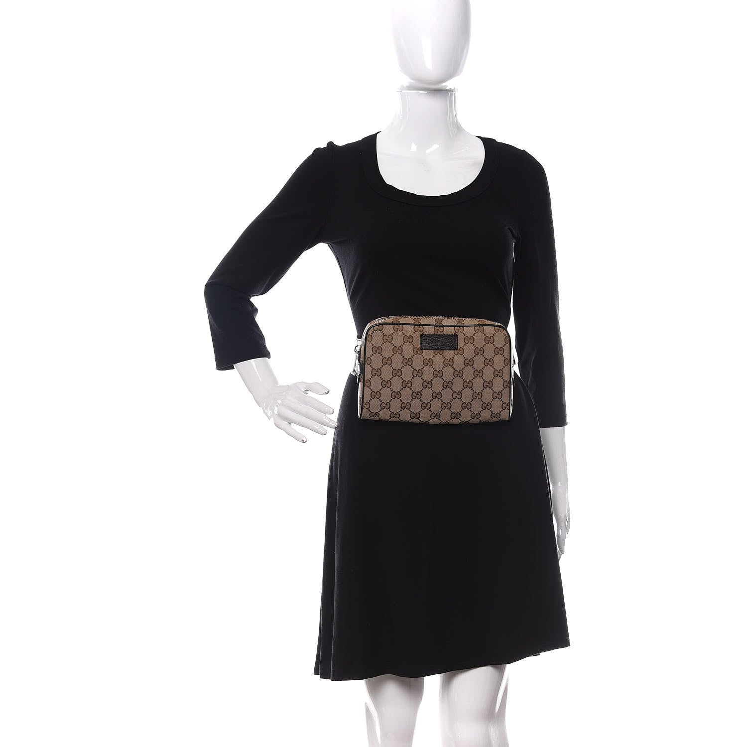 Gucci Monogram Belt Bag Dark Brown 2 of 10