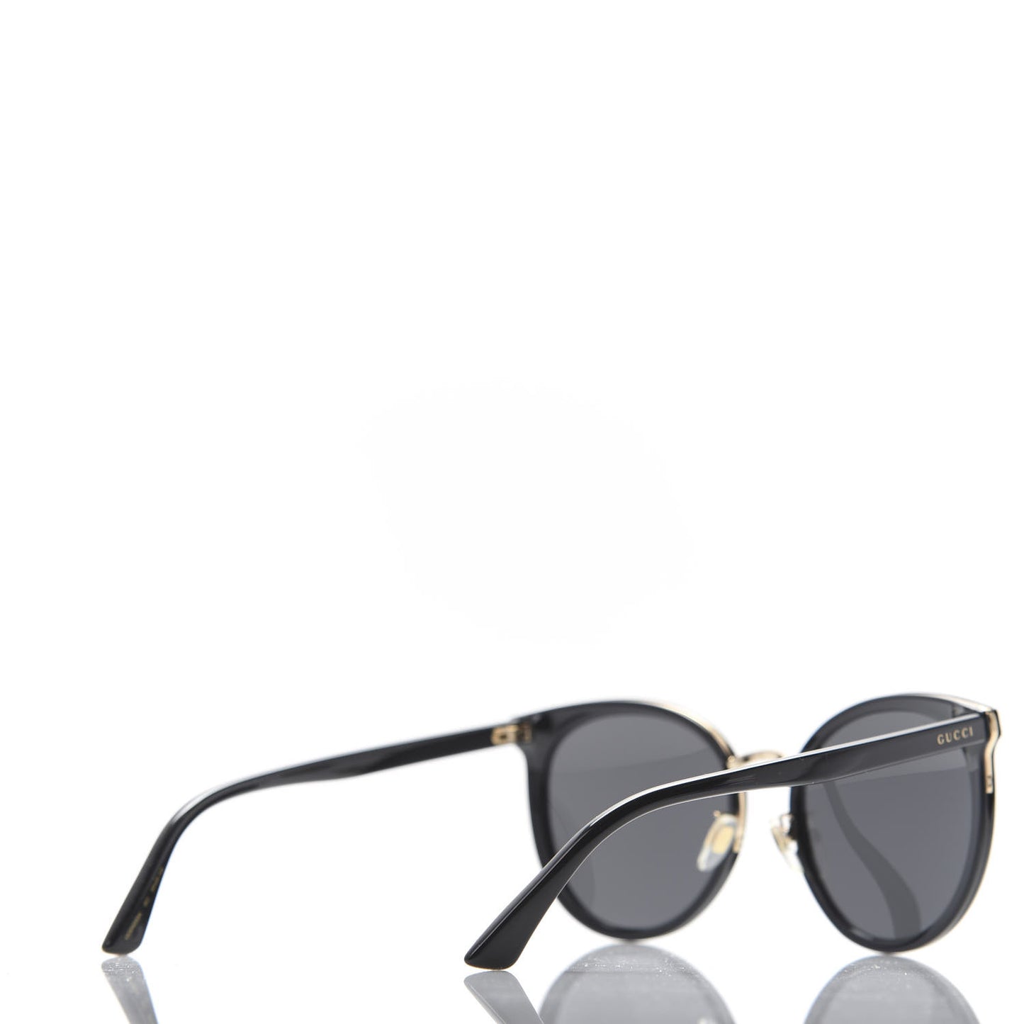 Acetate Round Eye Sunglasses GG0405SK Black