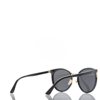 Gucci Acetate Round Eye Sunglasses GG0405SK Black 4 of 7