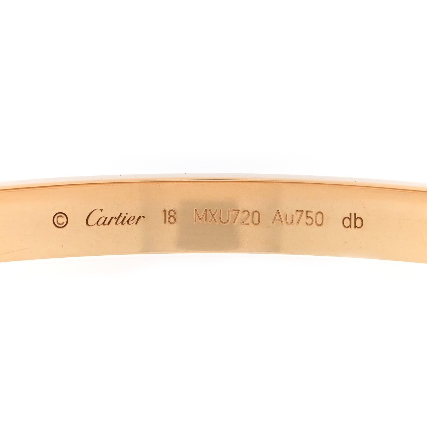 Cartier 18K Yellow Gold LOVE Bracelet 18 3 of 8