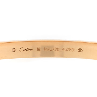 Cartier 18K Yellow Gold LOVE Bracelet 18 3 of 8