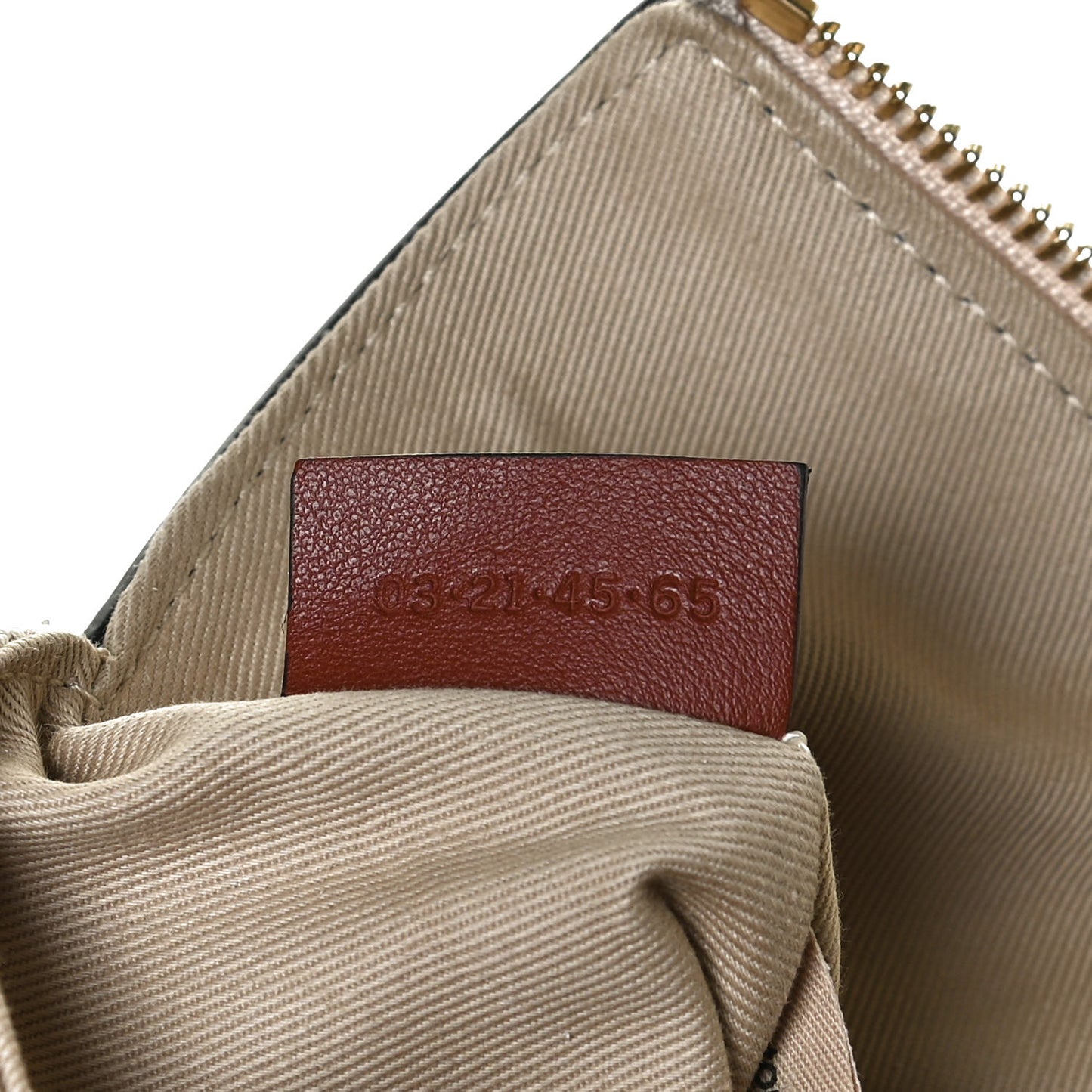 Cotton Calfskin Woody Belt Bag Beige Brown