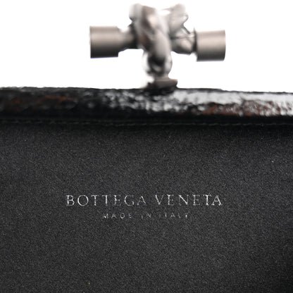 Bottega Veneta Satin Intreccio Impero Ayers Knot Clutch Black 6 of 8