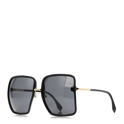 Fendi Square Sunglasses FF 0402/S Black 1 of 4