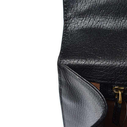 Gucci GG Supreme Monogram Goatskin Pearl Embroidered Medium Fox Broche Top Handle Bag Beige Ebony Black Hibiscus Red Mystic White 13 of 15