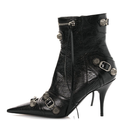 Balenciaga Agneau Arena Cagole 70mm Ankle Boots 37 Black 1 of 11