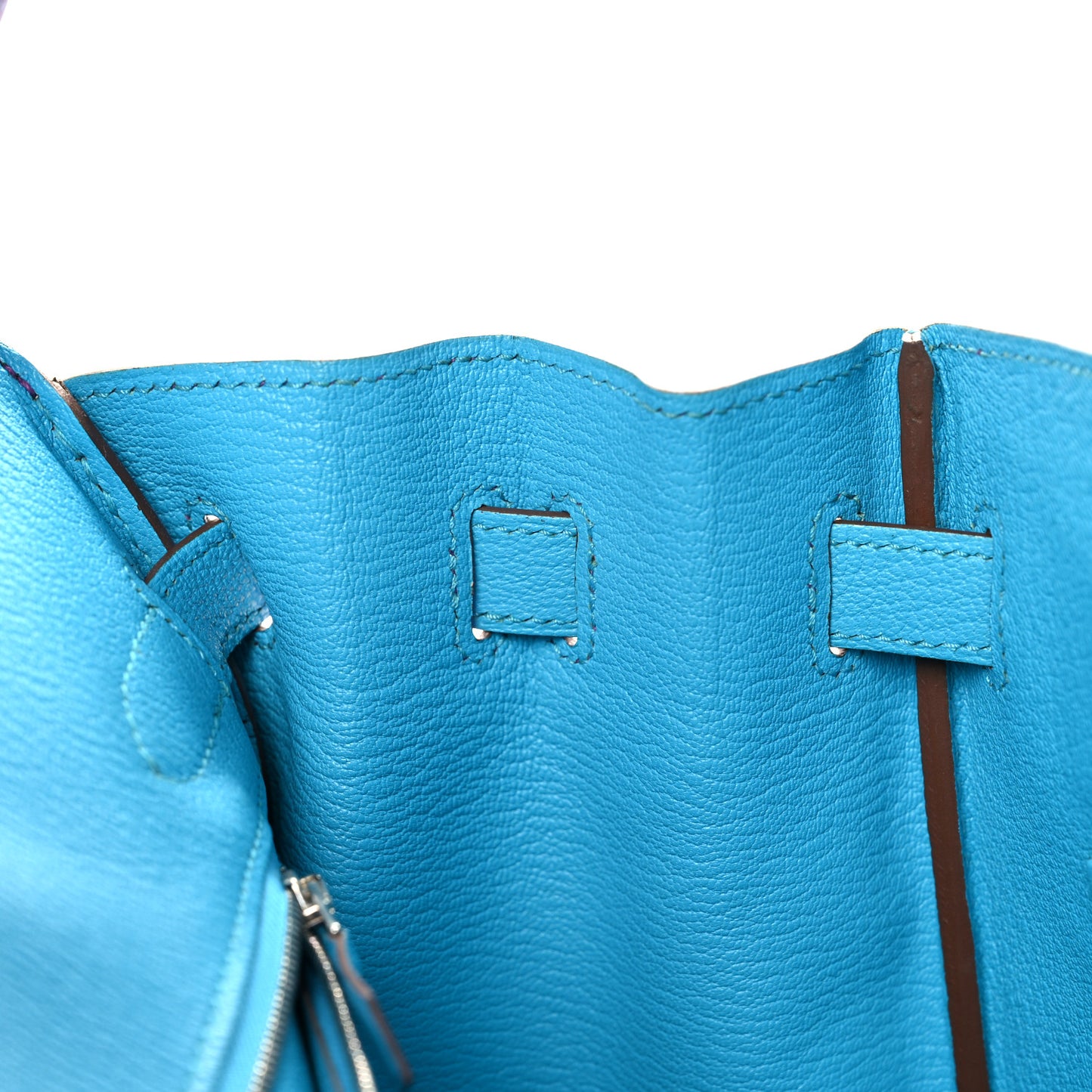 Chevre Horseshoe Birkin 30 Parme Bleu Aztec