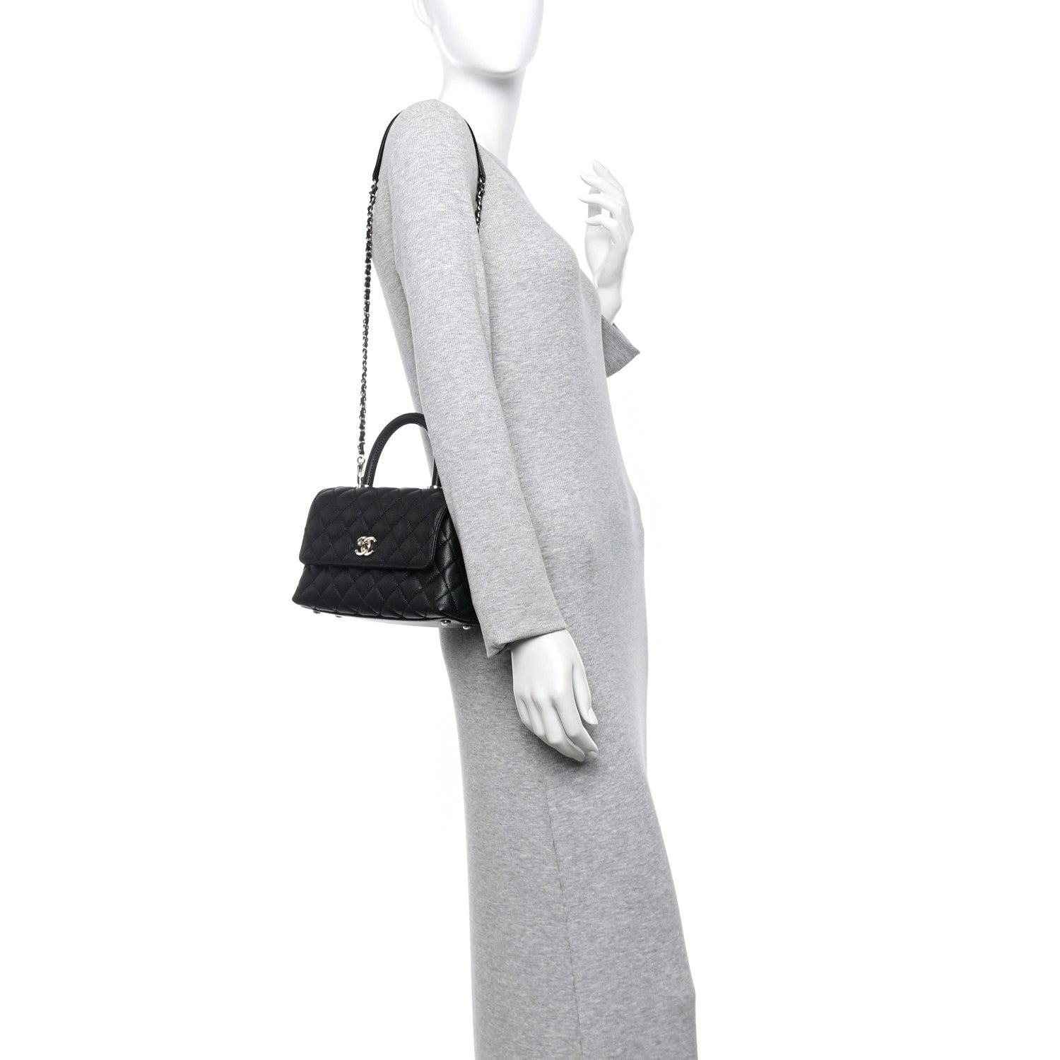 Chanel Caviar Quilted Mini Coco Handle Flap Black 2 of 11