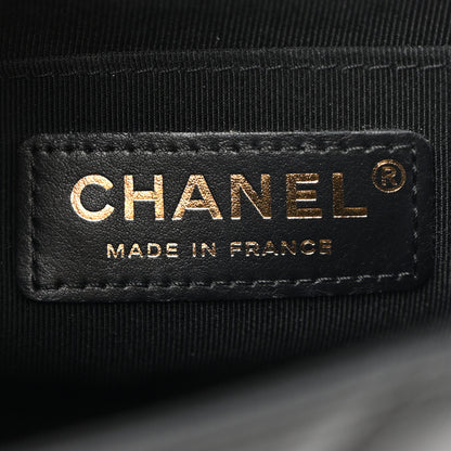 Chanel Calfskin Chevron Quilted Mini Statement Flap Black 6 of 13