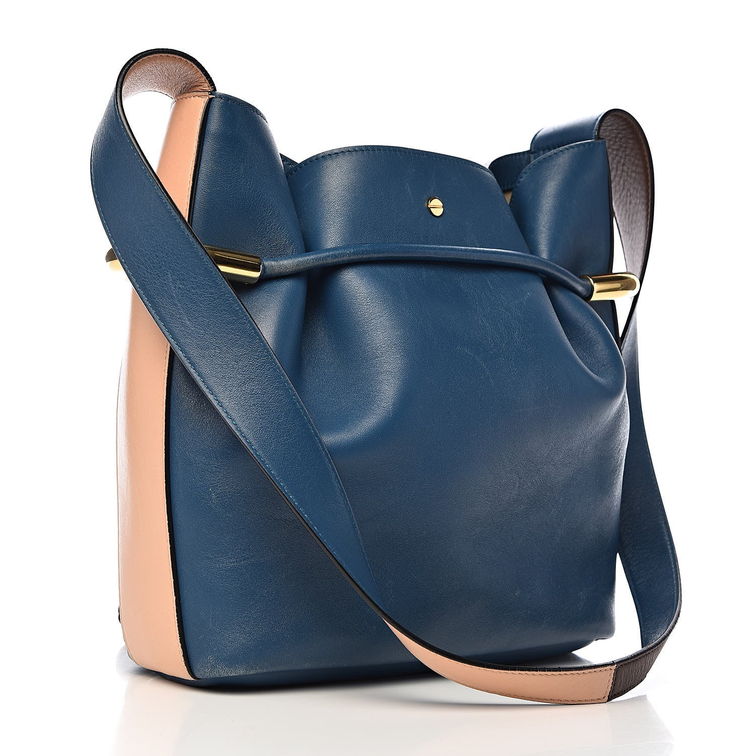 Chloe Calfskin Small Emma Bucket Blue 3 of 16