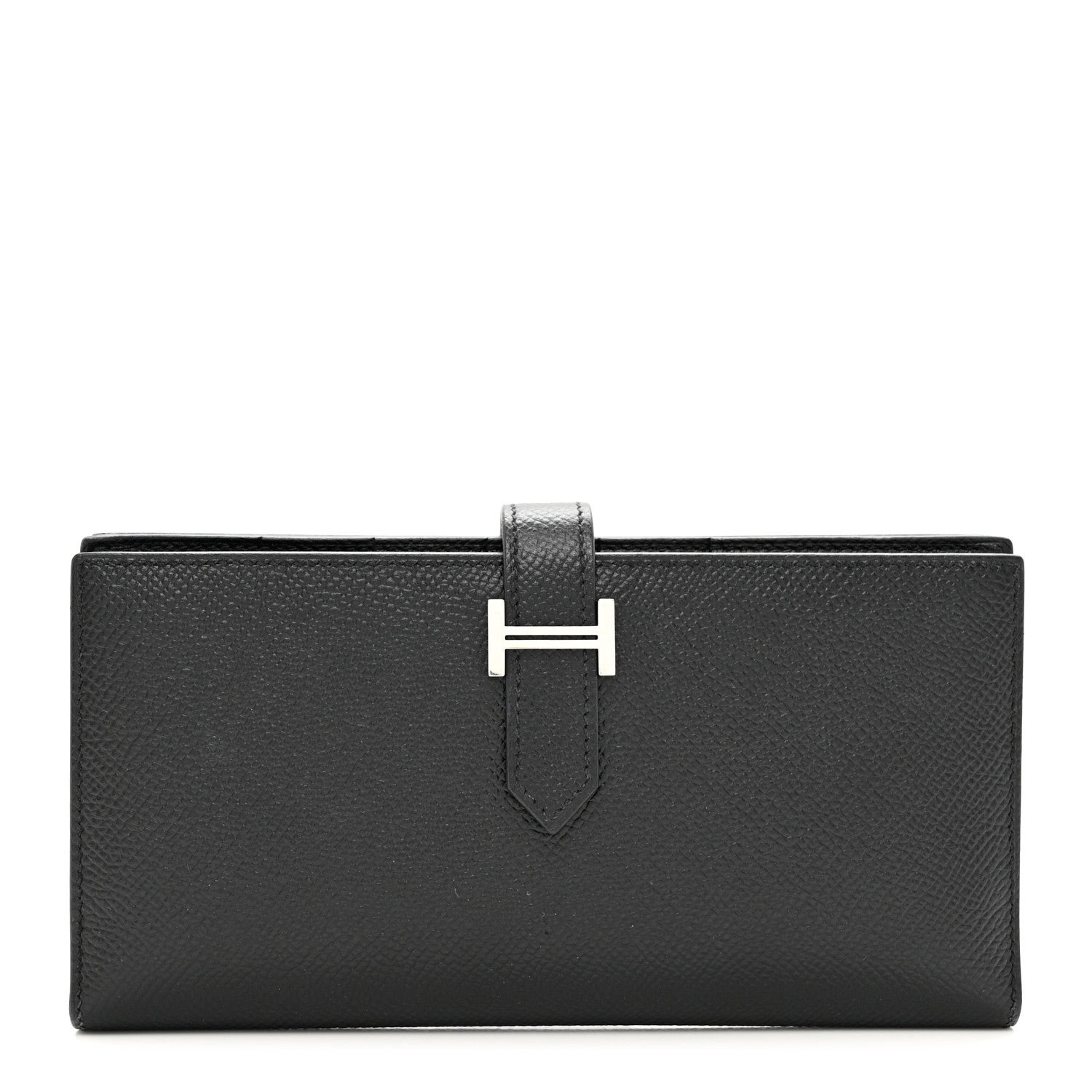 Hermes Epsom Bearn Gusset Wallet Black 1 of 7