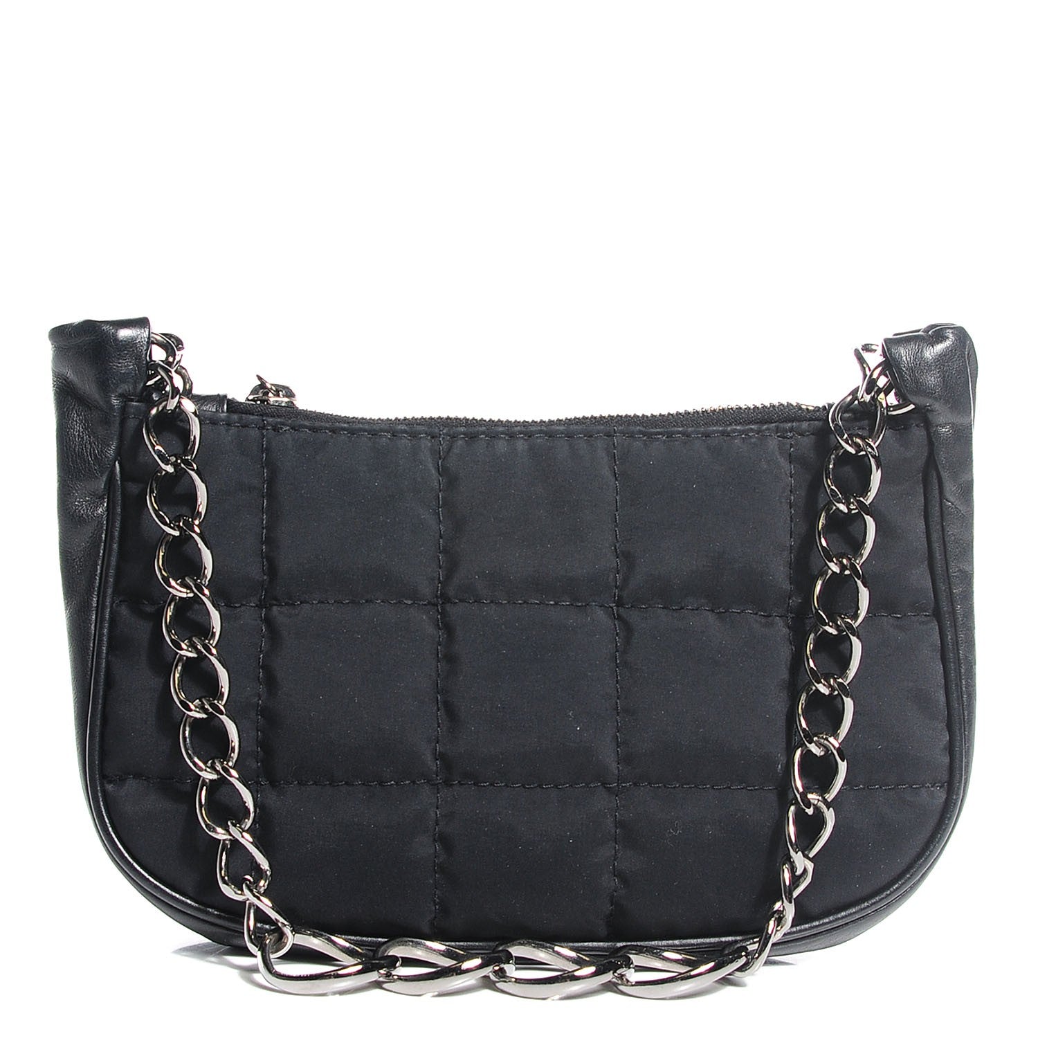 Chanel Nylon Quilted Pochette Black 1 of 7