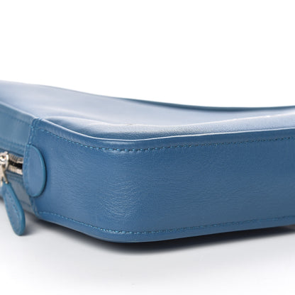 Balenciaga Calfskin M Triangle Pouch Bleu Persan 8 of 10