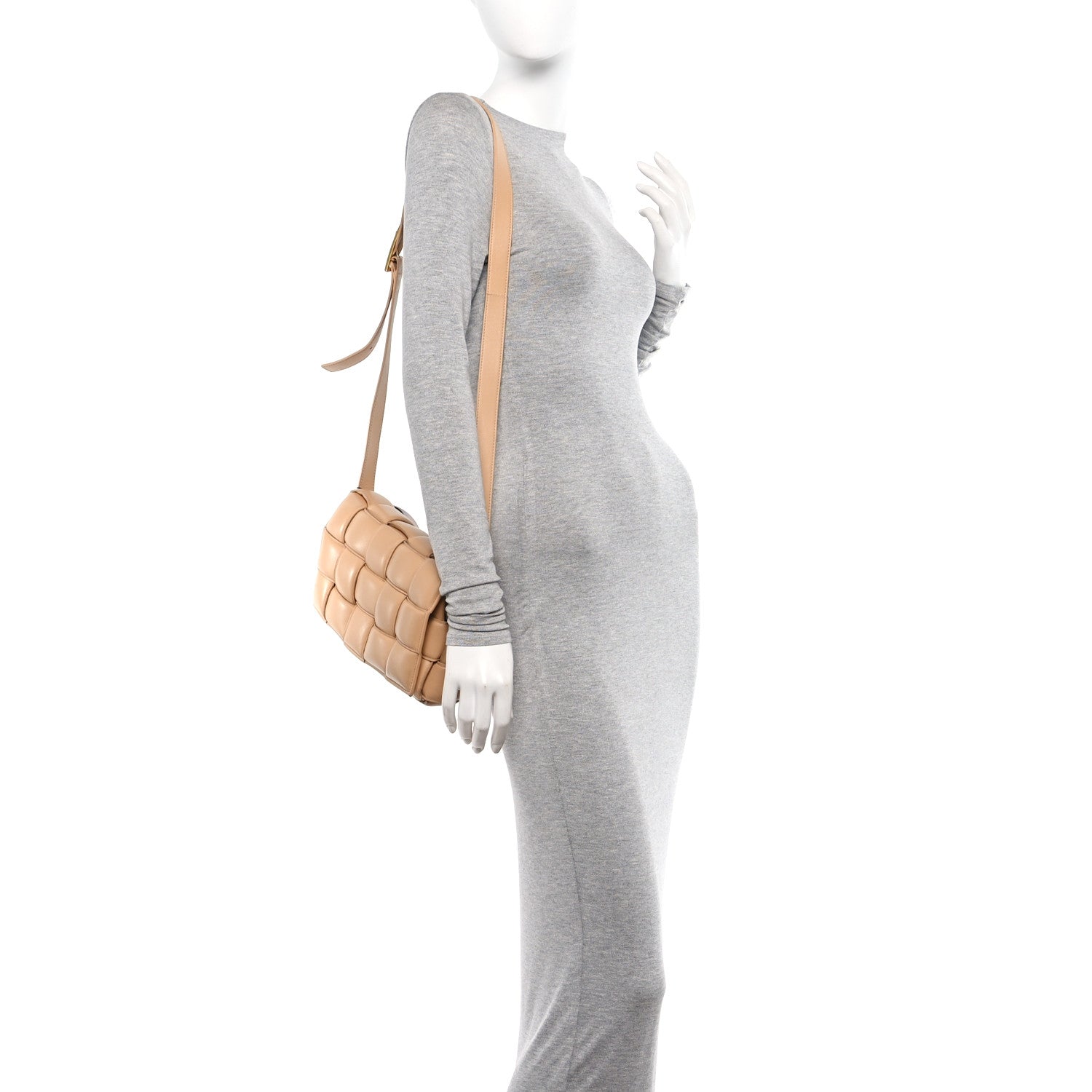 Bottega Veneta Nappa Maxi Intrecciato Padded Cassette Crossbody Bag Almond 2 of 12