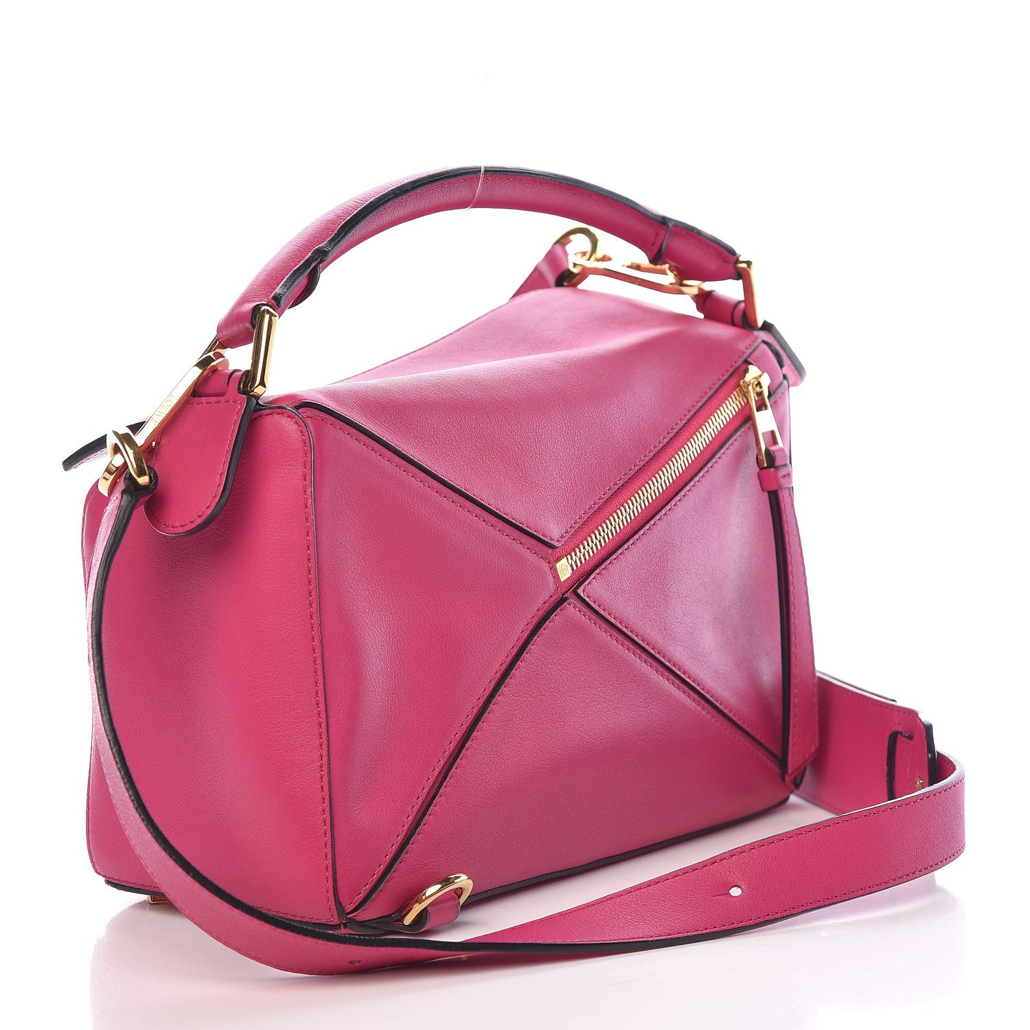 Loewe Calfskin Small Puzzle Bag Fuchsia 3 of 11