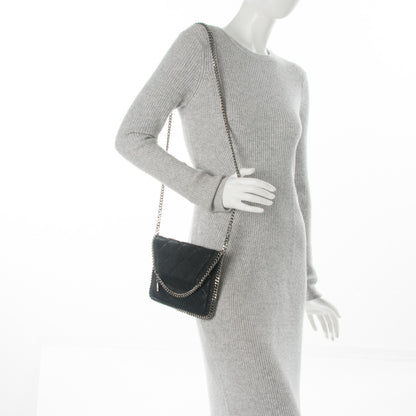 Stella McCartney Shaggy Deer Quilted Mini Falabella Shoulder Bag Black 2 of 6