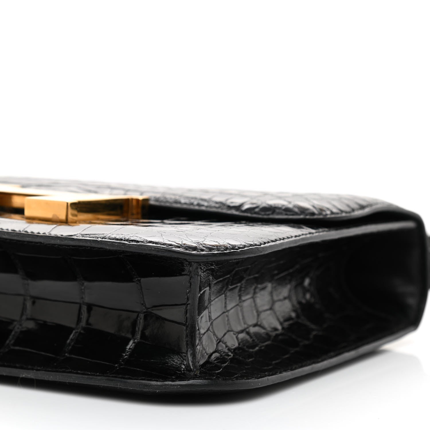 Hermes Shiny Alligator Constance 23 Black 9 of 9
