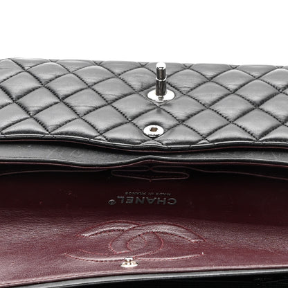 Chanel Lambskin Quilted Medium Double Flap Black 19 of 21