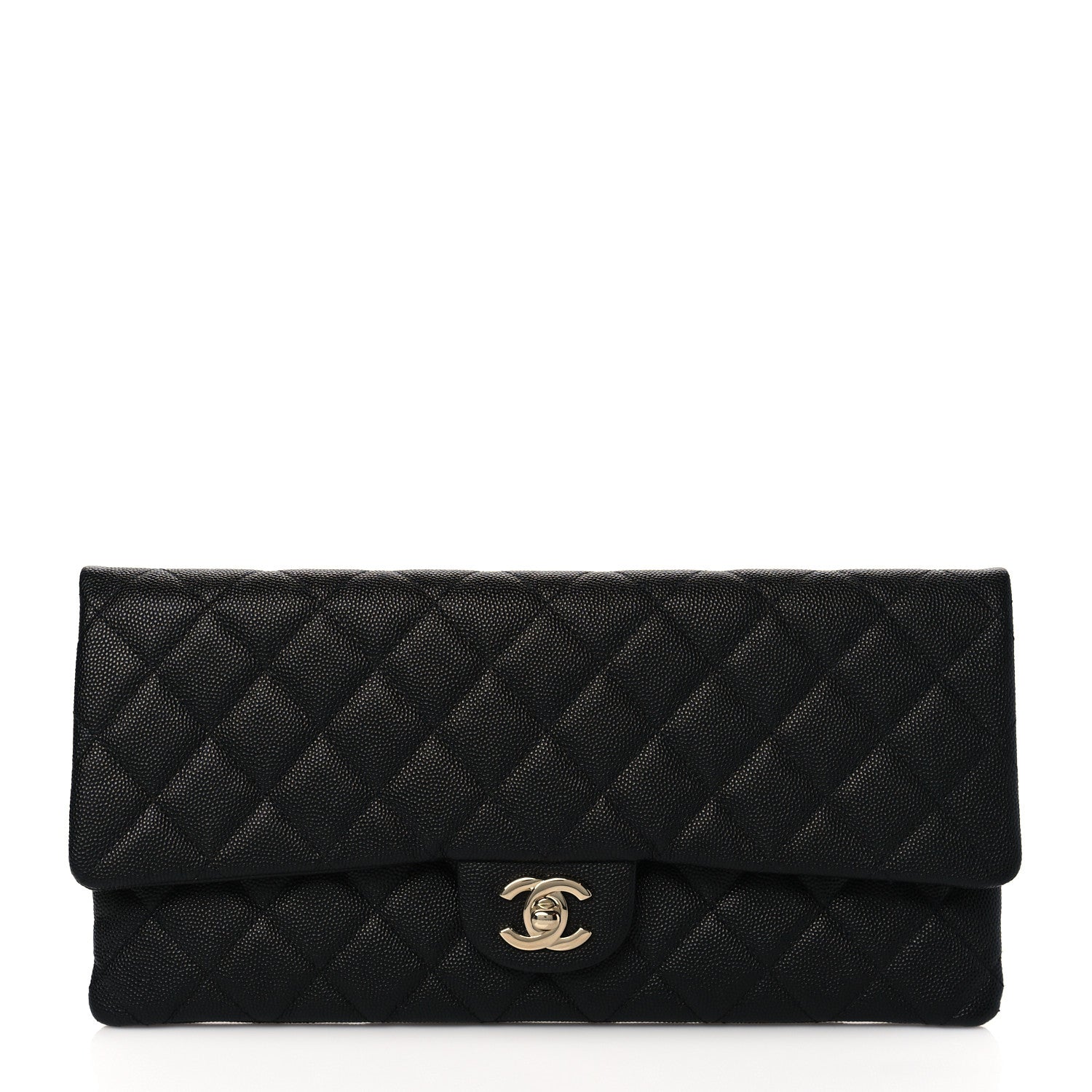 Chanel Caviar Quilted Flap Clutch Black 1 of 10