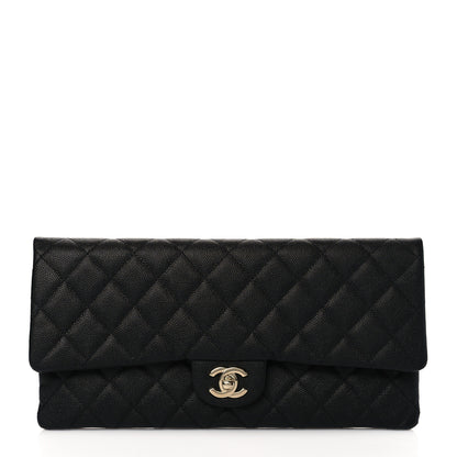 Chanel Caviar Quilted Flap Clutch Black 1 of 10