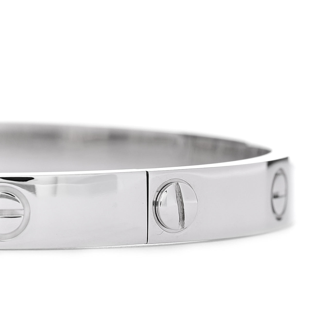 Cartier 18K White Gold LOVE Bracelet 17 3 of 4